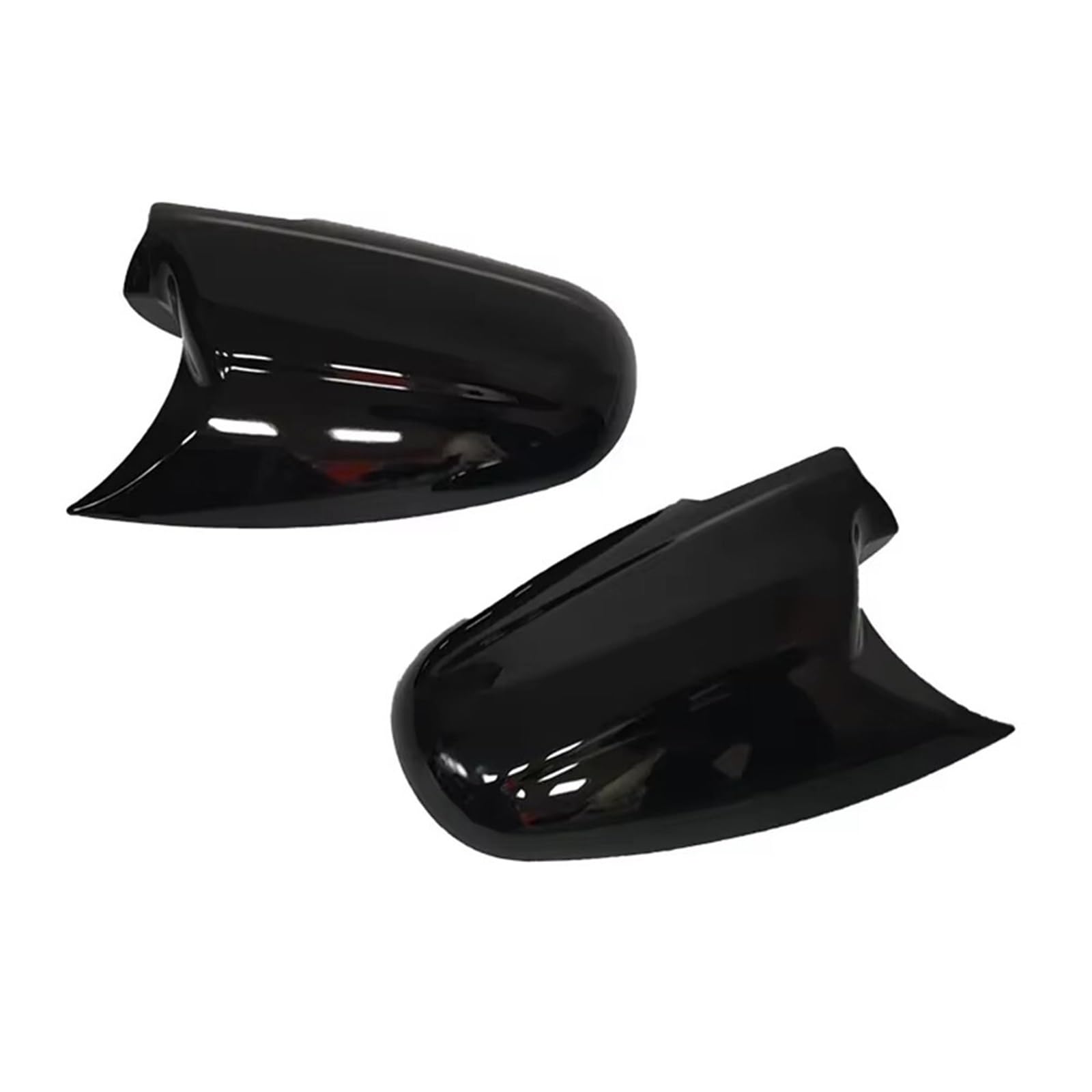 Mirror Covers Caps for Honda Civic EK9 1996-2001 ABS Car Rearview Side Mirror Cover Wing Cap Exterior Door Housing Trim Adhesive Sticker(Bright Black)