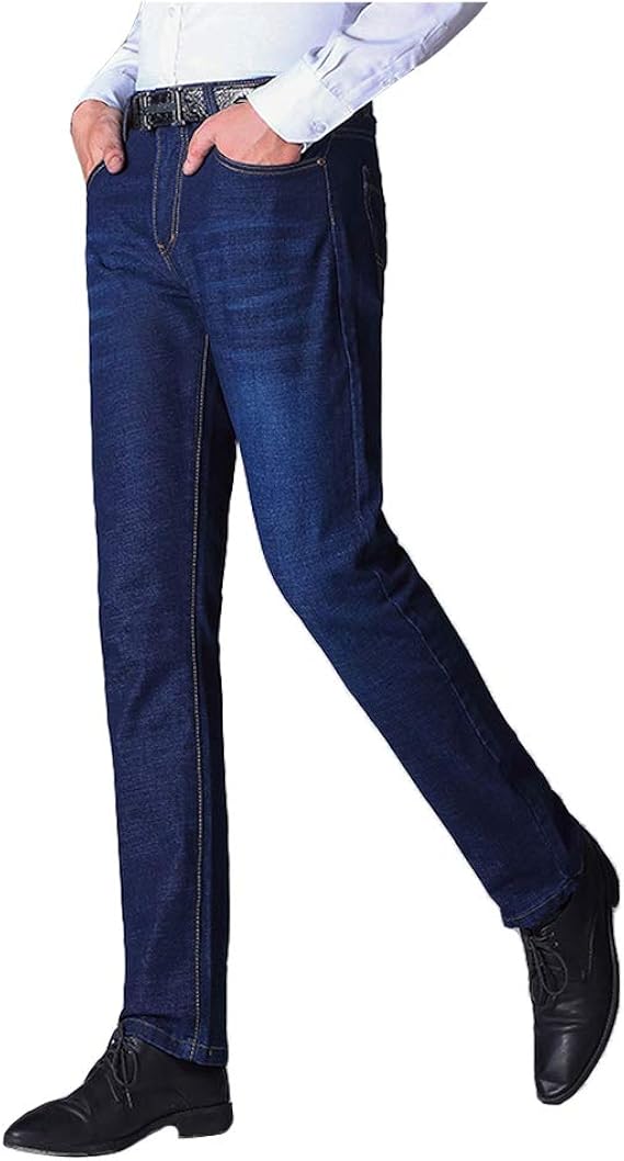 Amazon ジーンズ メンズ ストレッチパンツ ストレート デニム 防風 メンズ 2色 スーパー ストレッチ デニム パンツ スキニー ジーパン ストレート ジーンズ デニム ジーパン メンズ 美脚 細身 チノパン ストレッチ 深蓝33 ジーンズ 通販