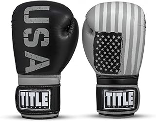 Title Boxing Tribute Bag Gloves, Black/Grey, 16 oz