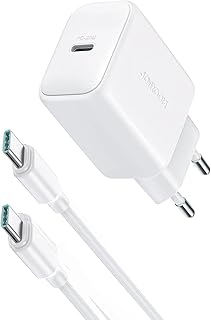 Joyroom JR-TCF20 20W USB-C PD Fast Wall Charger with 1M USB-C to USB-C Cable, Compact Safe Charging Adapter – White | 12 Months Warranty