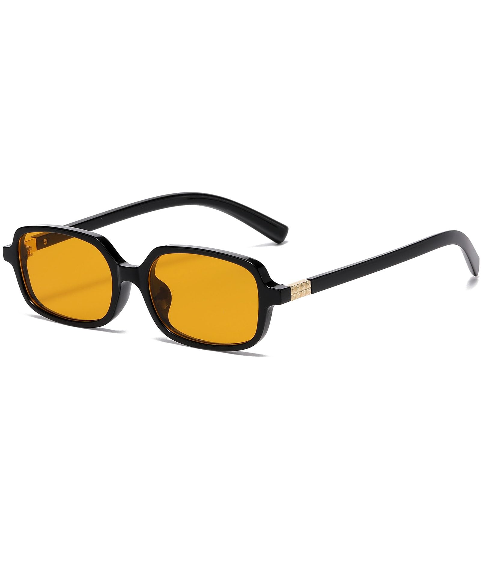 ZIMUSUN Retro Rectangle Sunglasses for Women Men 90s Small Square Frame Sun Glasses