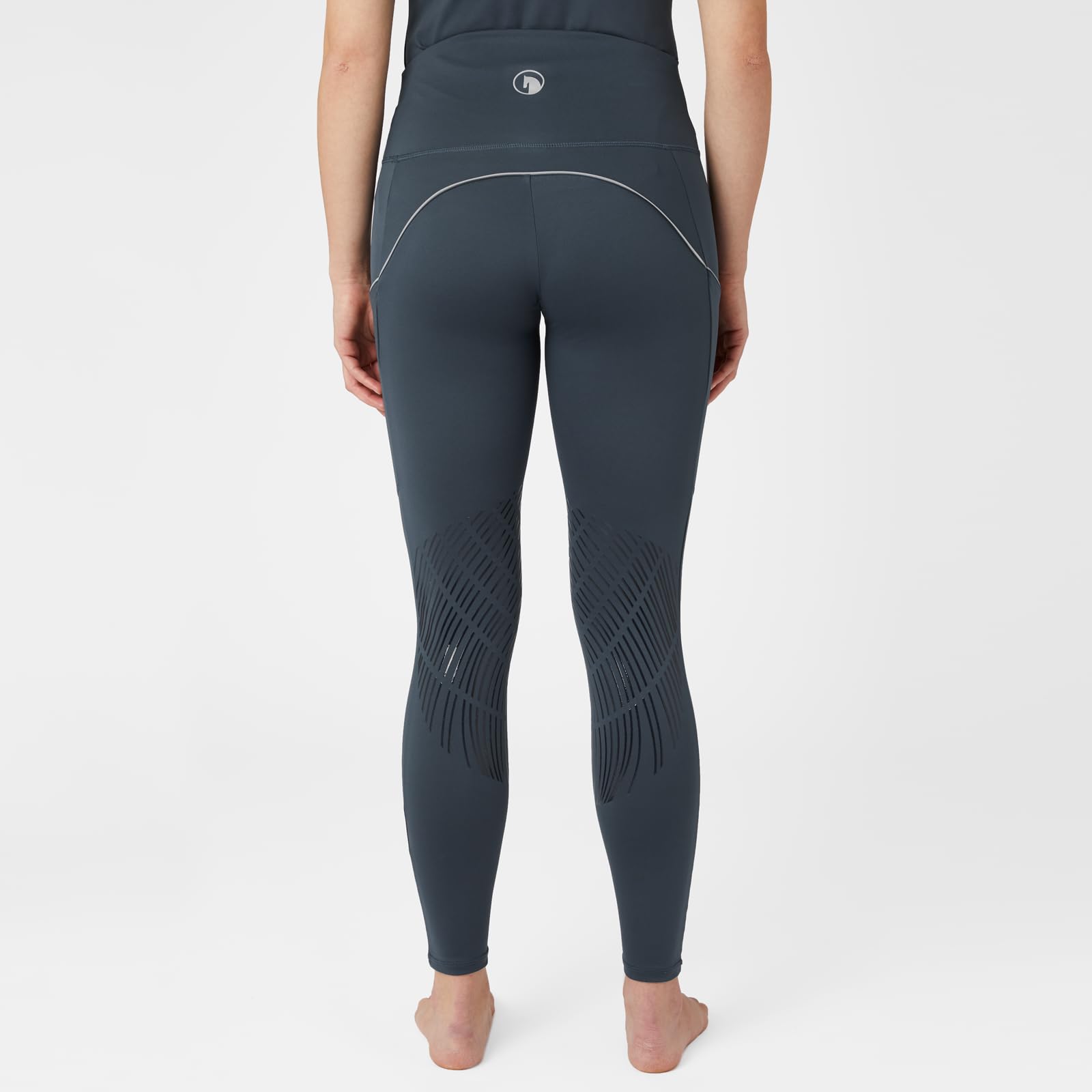HORZE Funkcjonalne damskie legginsy do jazdy konnej Nicki z obszyciem na kolanach i wysokim ściągaczem