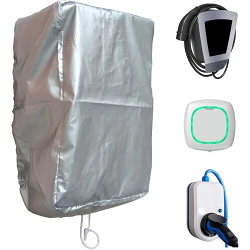 Wallbox Weather Protection Roof for Electric Car Charging Station, Outdoor Waterproof Dustproof Rainproof Charging Cradle Cover (Wall Mounted: 40 x 32 x 20 cm) (Wall mounted - protective cover)