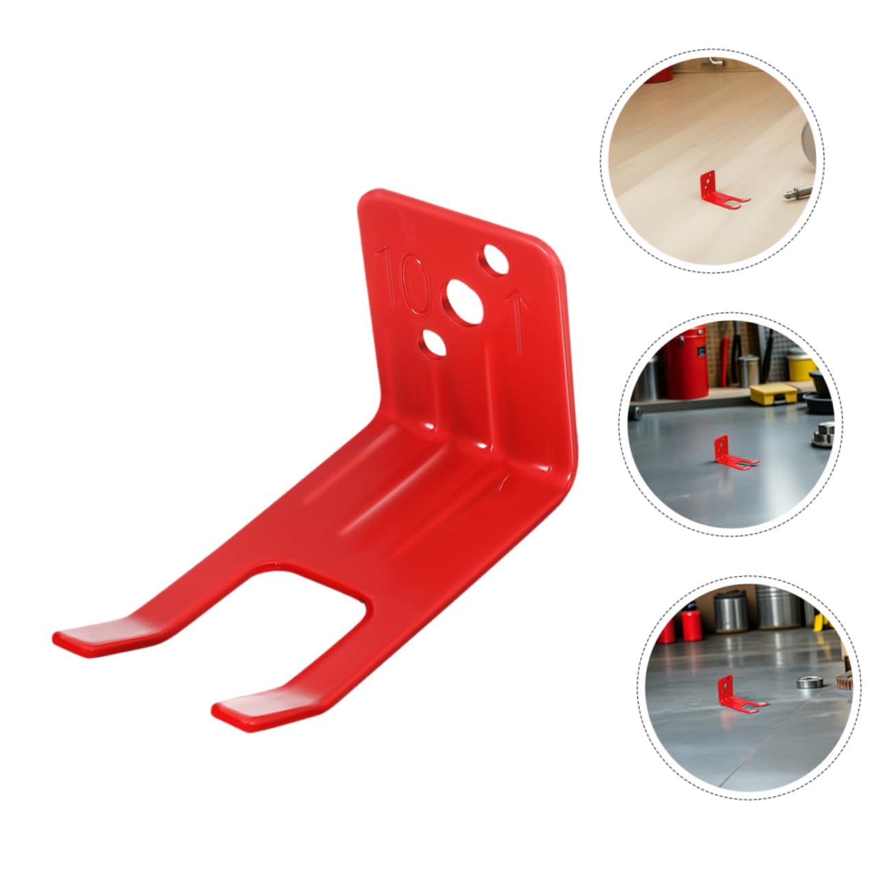 UKCOCO Estante Para Extintores Metálico Soporte De Pared Para Extintor Rojo Gancho De Pared Para Extintor Para Cocina y Oficina Fácil Instalación
