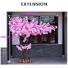 Artificial Cherry Tree, Simulation Pink Cherry Blossom Trees, DIY Cherry Blossom Bonsai Tree with LED Light,for Wedding Party Christmas Garden(Size:2 * 2m,Color:Extended Shape)