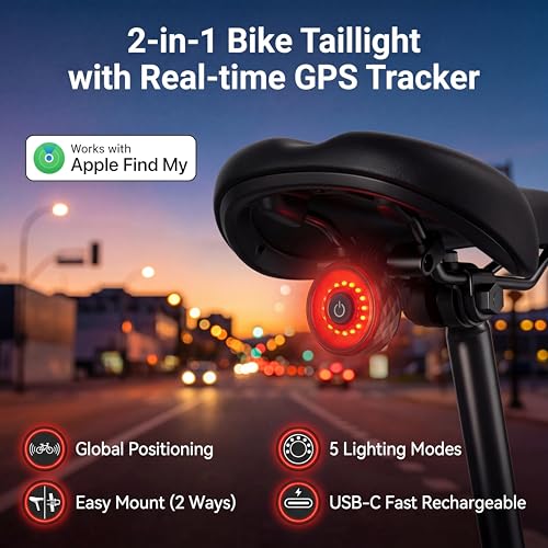 GPS Bike Tracker with Tail Light