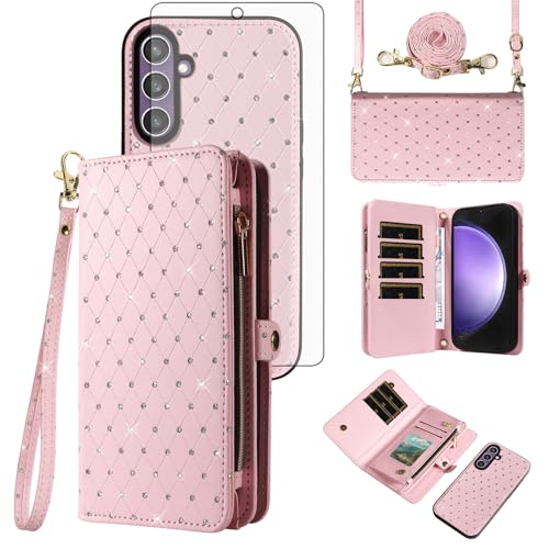 Coque portefeuille Samsung S23 FE avec bandoulière pour sortie