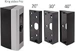 Adjustable Waterproof Compatible Doorbell Angle Mount, 20/30/40 Degree Replacement Angle Bracket Plate Wedge Kit for Video Doorbell Pro(1st), Adjustment Adapter Mounting Plate Bracket Wedge Kit