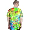aofmoka-Ultraviolet-Fluorescent-Handmade-Art-Neon-Blacklight-Reactive-Print-T-Shirt aofmoka Ultraviolet Fluorescent Handmade Art Neon Blacklight Reactive Print T-Shirt