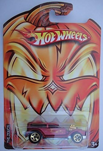 Hot Wheels Fright Cars Green The Demon Pumkin Card