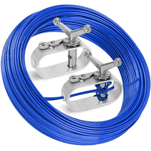 Kit de cable y trinquete para cobertor de piscina 150ft miniatura 1