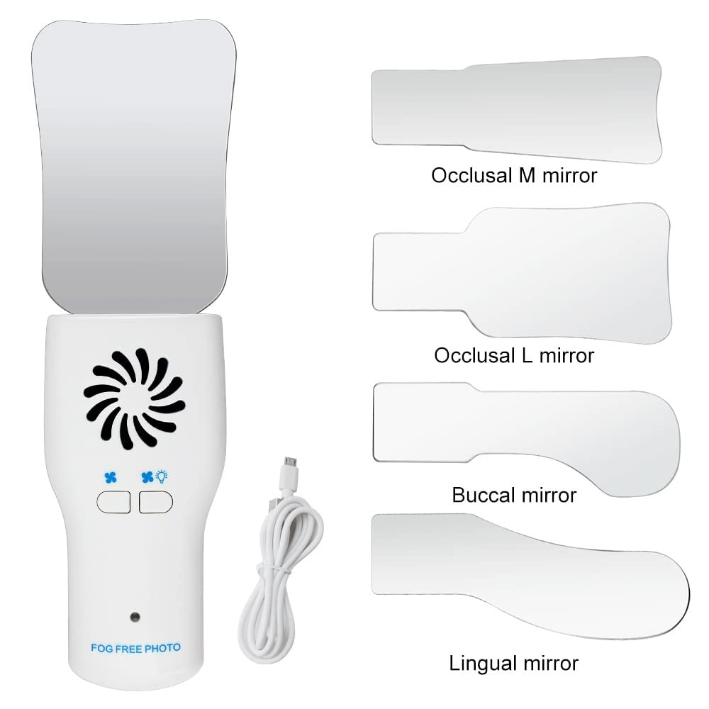 Zahnärztlicher okklusaler fotografischer Mundspiegel, intraoraler Fotoreflektor aus Edelstahl, beschichtetes Glas, Antibeschlag-Bildgebungsspiegel, kieferorthopädisch