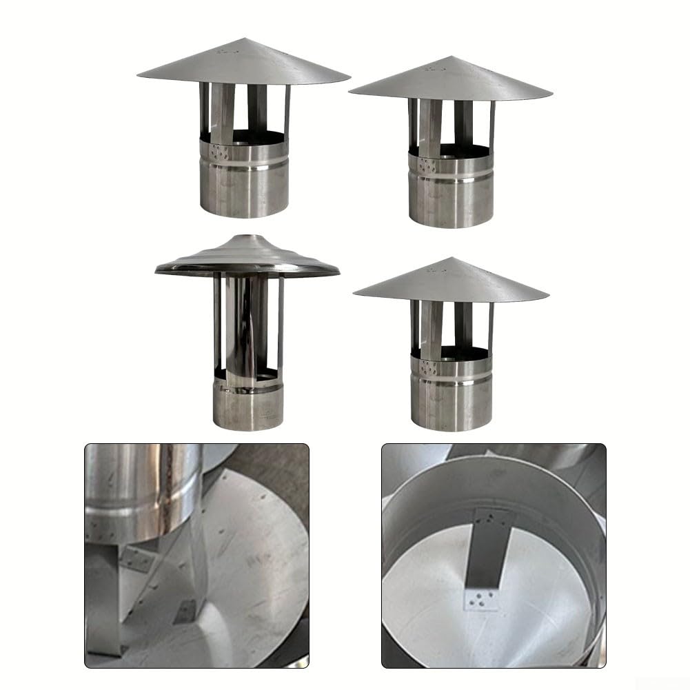 cappuccio della pioggia dell'acciaio inossidabile, cappuccio resistente al freddo e al calore della pioggia della canna fumaria del metallo del cappello superiore per le condotte
