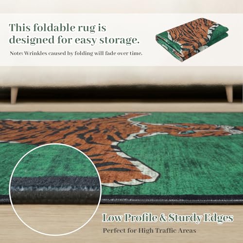 Tapete decorativo Seavish tigre 152x213 cm suave y lavable miniatura 5