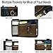 HSGEZUOQI Wheelchair Side Bag, Armrest Storage Pouch with Cup Holder and Reflective Strip Use of Waterproof Fabric, for Most Wheelchairs, Walkers or Rollators (Coffee)