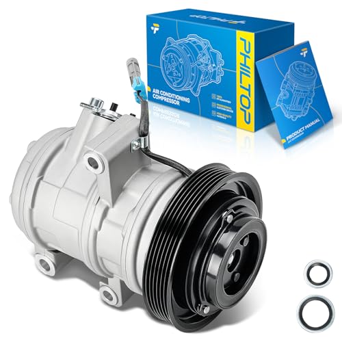 Image of PHILTOP 68337 NEW AC Compressor for Isuzu i-280 2006 | for GMC Canyon 2004-2012 2.8 /2.9 /3.5 /3.7L,Chevrolet Colorado 2004-2012 2.8 /2.9 /3.5 /3.7L,Hummer H3 2006-2010 3.5 /3.7L