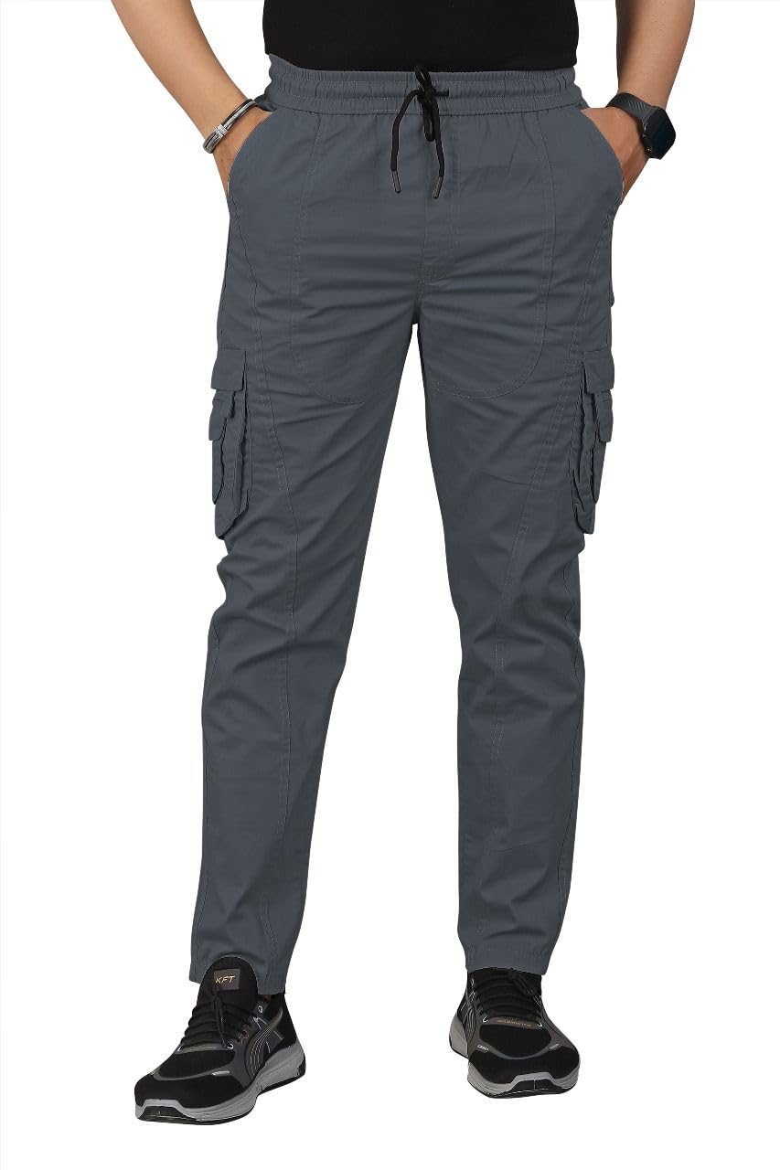 l’aurore luxe Men’s Cargo Jogger Pants | Cotton Casual Trousers with Multi-Pocket Design | Comfortable Athletic-picture-51