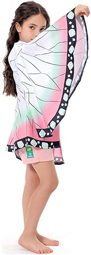 Vista 5 de Vaianie Kimono para niños, disfraz de cosplay, cárdigan, chaqueta, bata, capa de anime