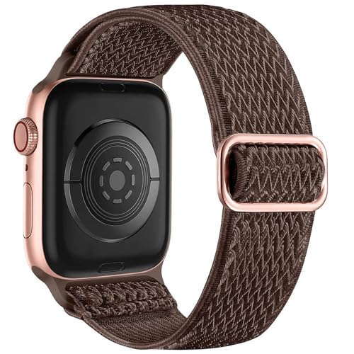 Bracelet de montre en nylon tressé extensible pour IWatch toutes séries