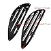 HCmotorku Floorboards Set Driver Passenger Footboards Front Rear Foot Pegs CNC Fit For Harley Touring Road Glide Street Glide Electra Glide Softail Dyna (Black)