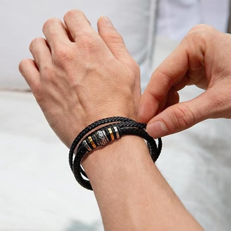 Pulsera para Hombre en Acero Inoxidable con Mensaje Inspirador miniatura 7