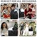 KEEPARTY 5 PCS Black Gift Bags with Handles 16 x 12 x 6 Inches Black Kraft Paper Shopping Bags with Ribbon Handles for Party Business Wedding Birthday Graduation Fathers Day