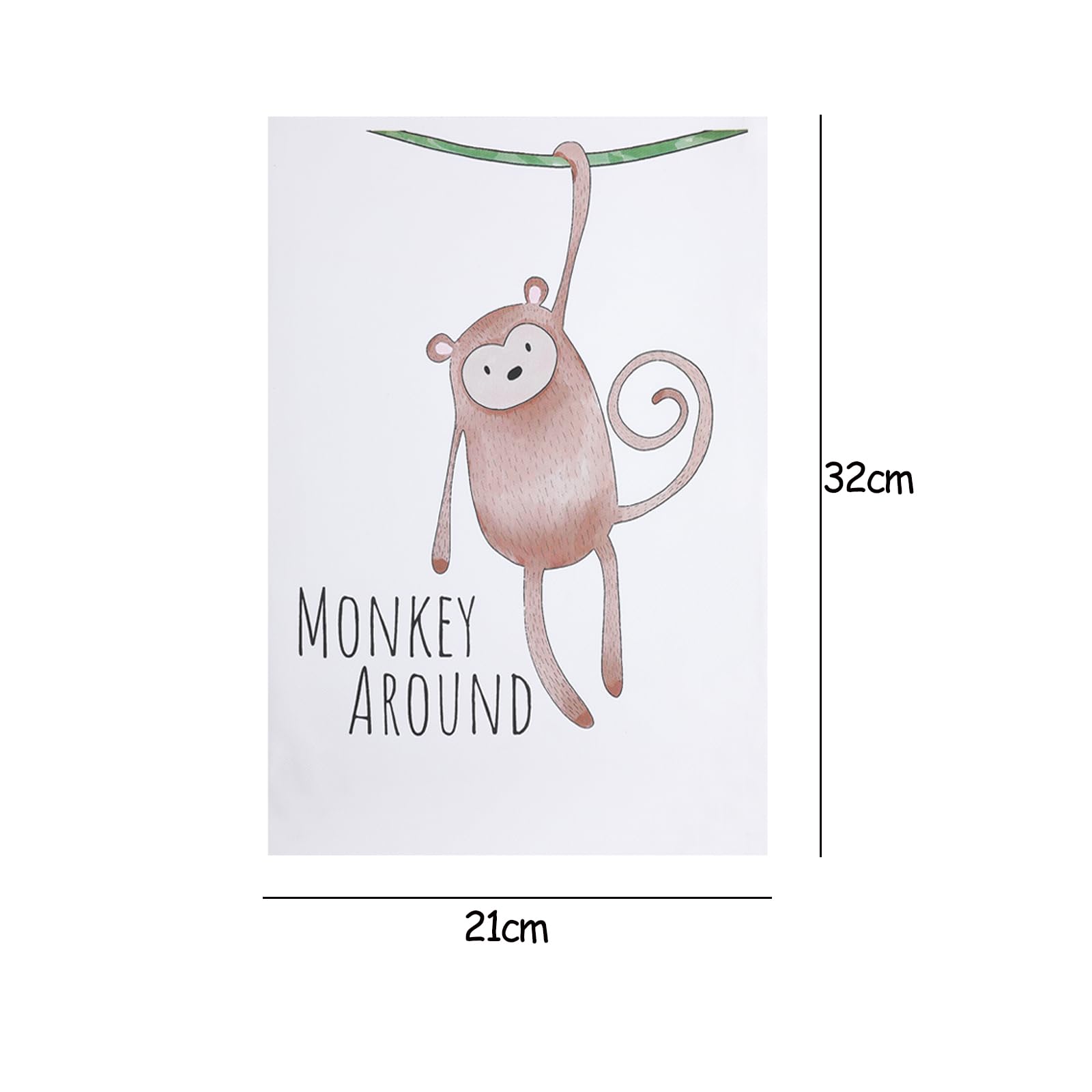 Poster Cameretta Bambini - 6 Stampe Su Tela Con Animali Carini Per Decorare La Stanza - Foto 8