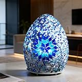 Atenuación tricolor y alimentación por USB: la lámpara de mosaico de lámparas de mesa turcas utiliza una bombilla LED de bajo consumo innovador diseño de atenuación de tres colores para cambiar la luz blanca/luz cálida/luz blanca cálida. Las lámparas de cristal de mosaico bohemias marcarán una gran diferencia en tu dormitorio o sala de estar. Alimentadas por USB de 5 V de bajo voltaje, bajo consumo de energía, larga vida, sin sobrecalentamiento, sin ruido durante el uso.