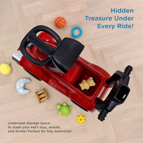 Image of Mee Mee Swift Cruze Baby Ride-On Car - Safe, Fun, and Interactive Ride-On Toy for Kids Aged 1-3 Years with Music, Lights, and Storage (Red)