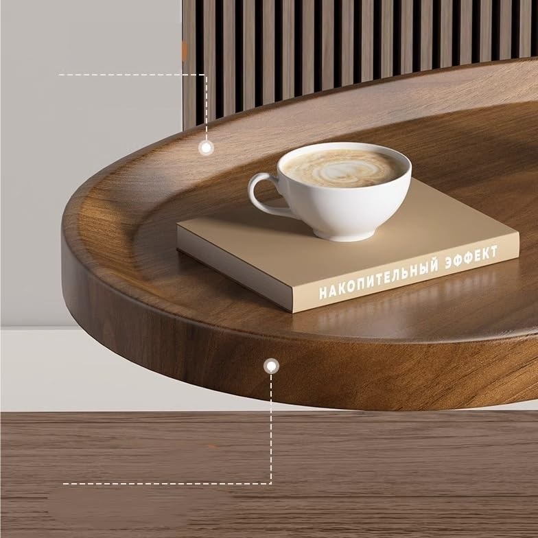 Table d'appoint salon taille L : petite table de canapé en bois pour rangement
