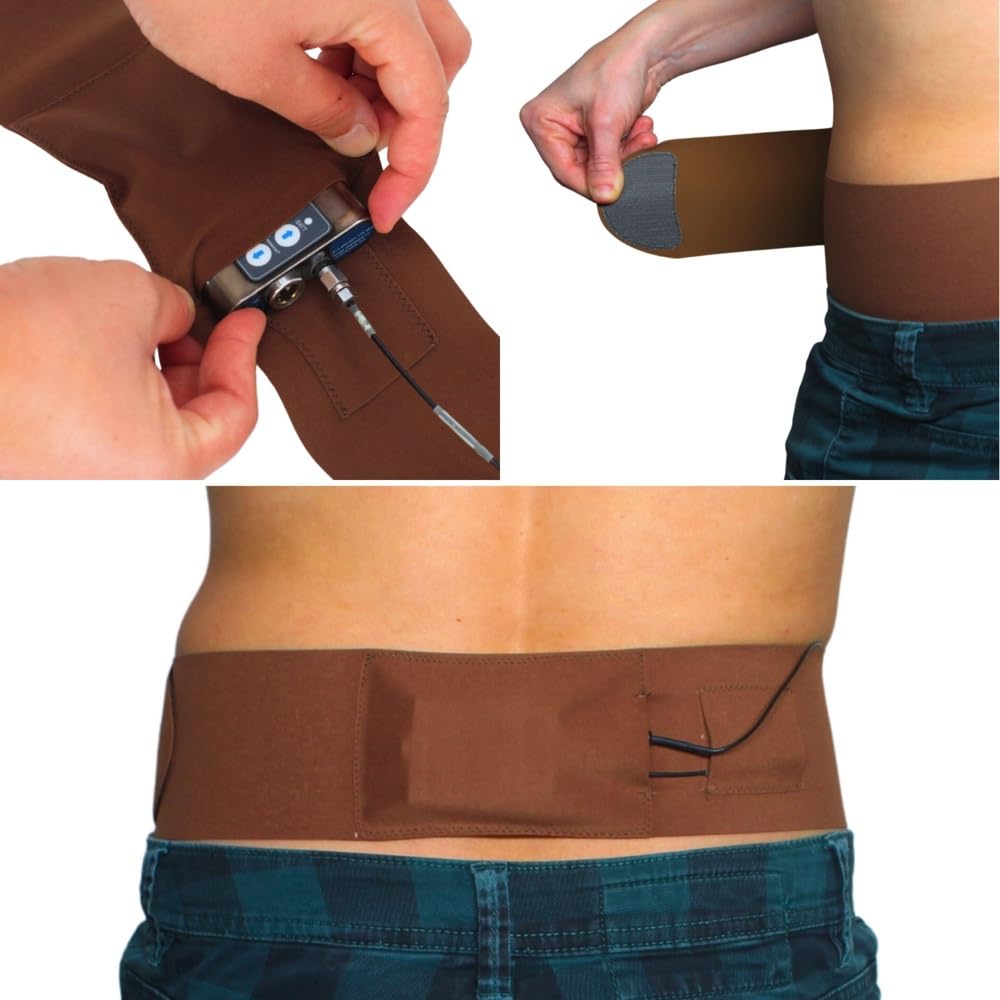 URSA Waist Strap With Sideways Pouch (Caramel, Medium (29" - 42")