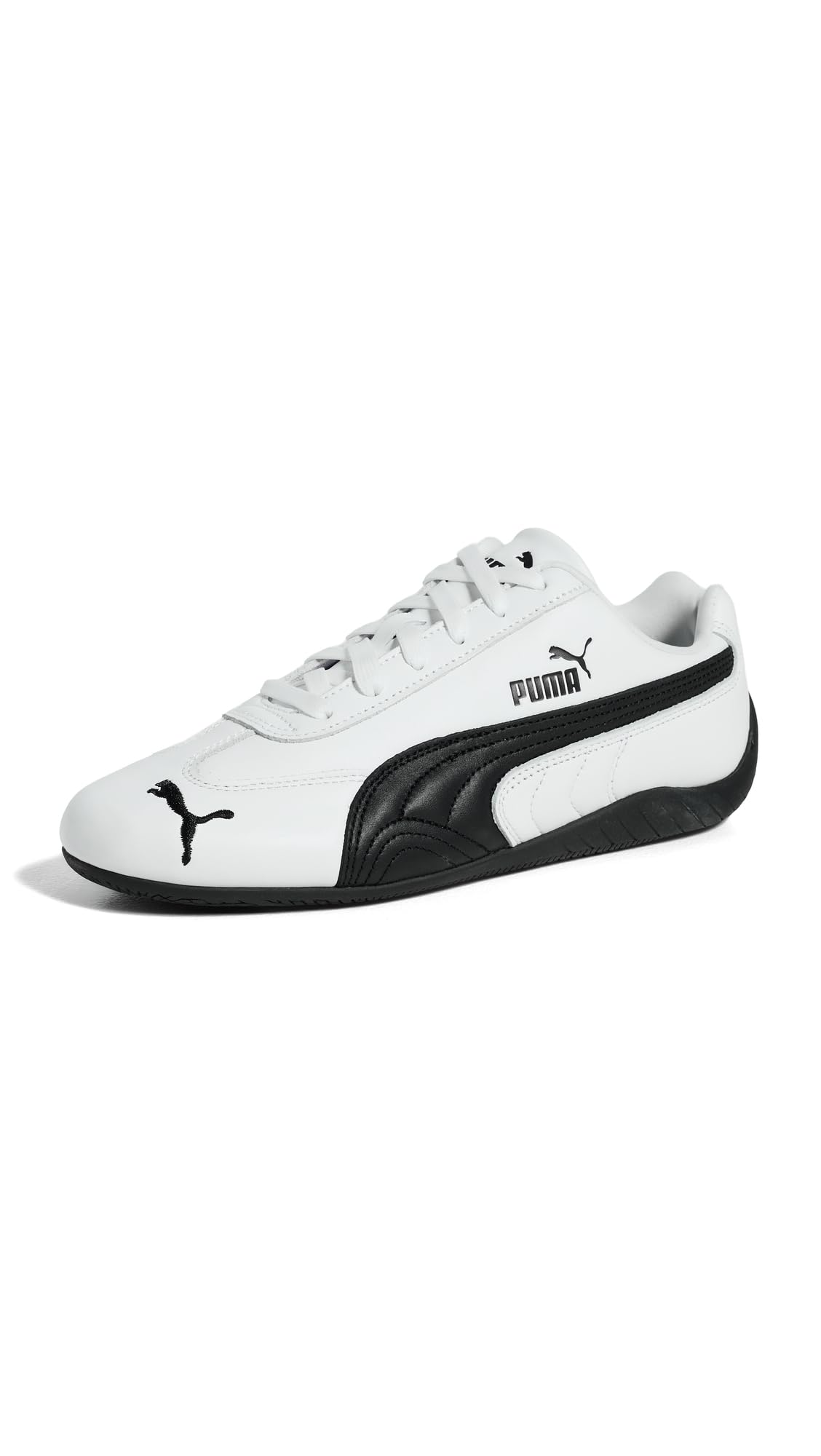 PUMA Womens Speedcat Leather Sneakers Shoes Casual - White 7.5 White/Black