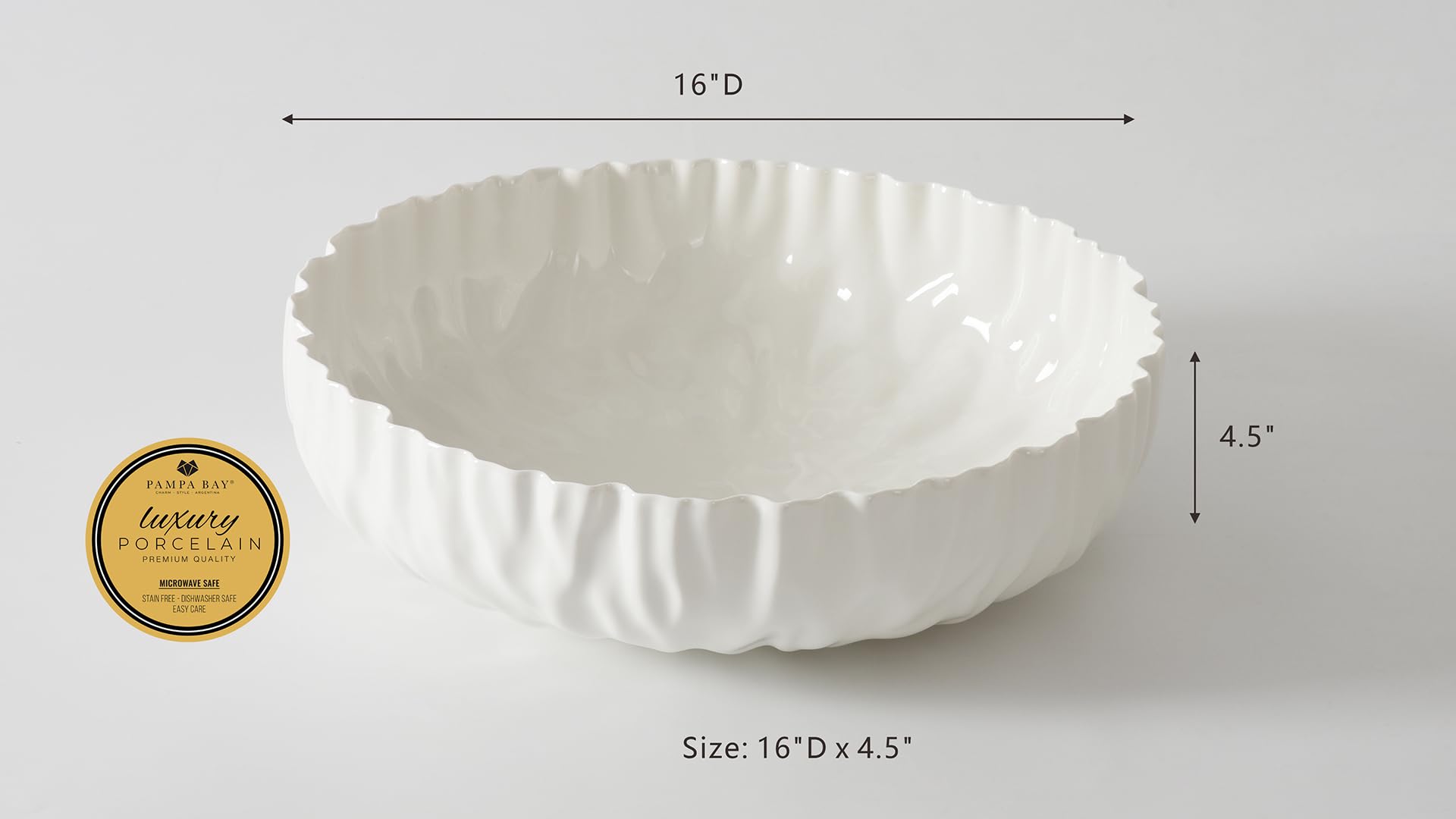 Pampa Bay Verona 2 Section Serving Piece - La Belle Table