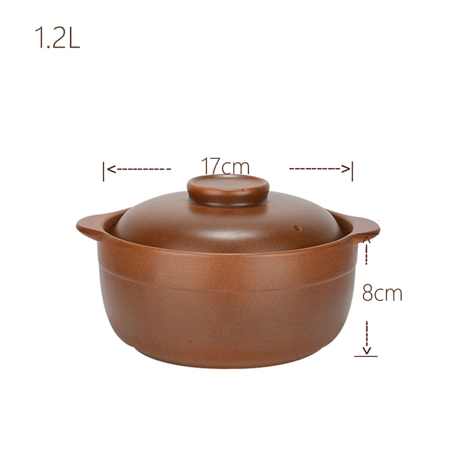Casseruola in terracotta con coperchio, pentola di terracotta, coperchio for pentola in ceramica for zuppa, casseruola, pentola for stufato, risparmio energetico for zuppe a fuoco aperto a casa e nell