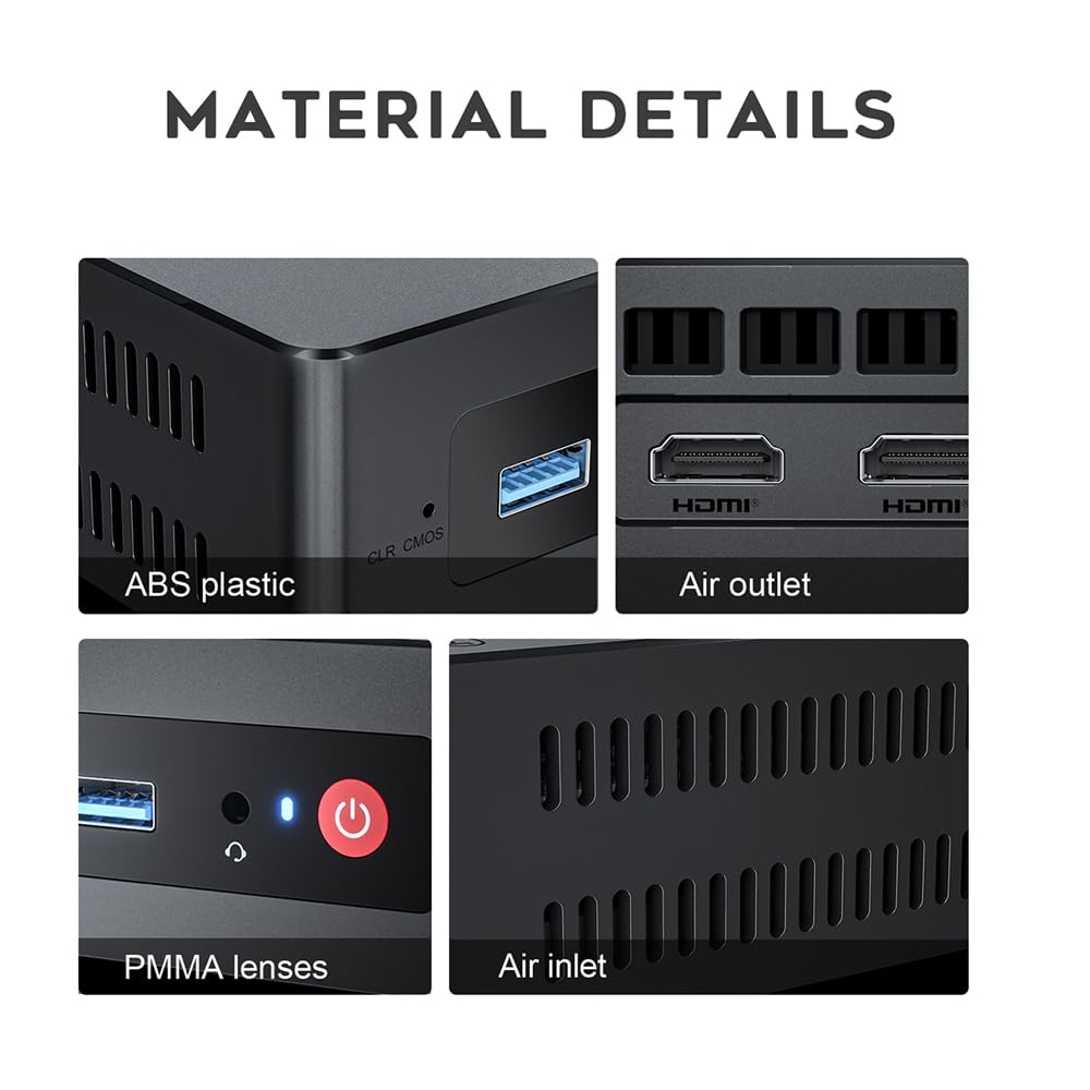 QCYDOBRASIL Mini PC Série S 512gb 16gb Ram Sistema Operacional