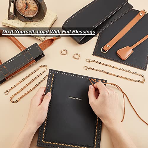 WADORN 15pcs Leather Knitting Crochet Bags Making Kit - Image 3