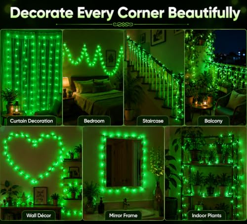 Image of Quace LED Pixel String Light 36 Feet, Green Fairy Lights with 360 Flexible Wire, Decorative LED Lights for Home, Bedroom, Balcony, Diwali, Christmas, Wedding & Party Decoration, Pack of 1