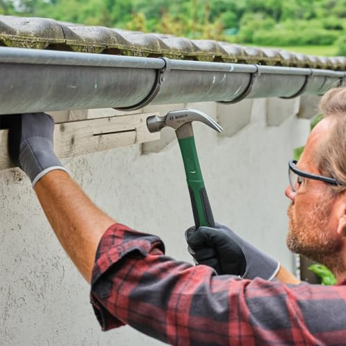 Bosch Claw Hammer 450g / 16oz (Extra-Large Striking Surface; Robust High-Carbon Steel; V-shaped Claw; Comfortable Softgrip Handle with Fibreglass Core; Low Vibration) - Image 5