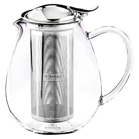 Wilmax Thermo Glass Tea Pot (29 Fl Oz)|Open Stove Safe Cover