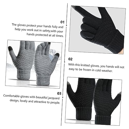 Guantes pantalla tactil invierno SOIMISS gruesos para no pasar frio al usar el smartphone afuera 3