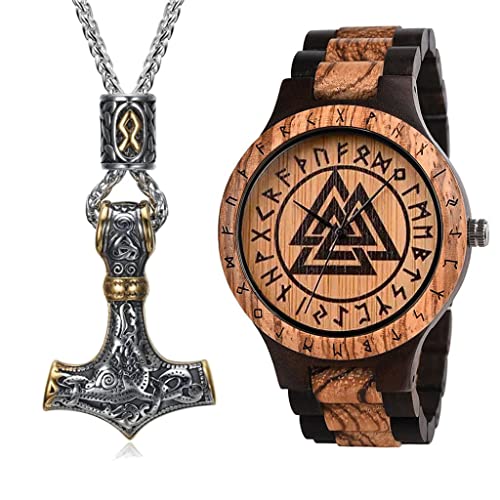 Montre en bois pour homme avec boîte cadeau souvenir vintage