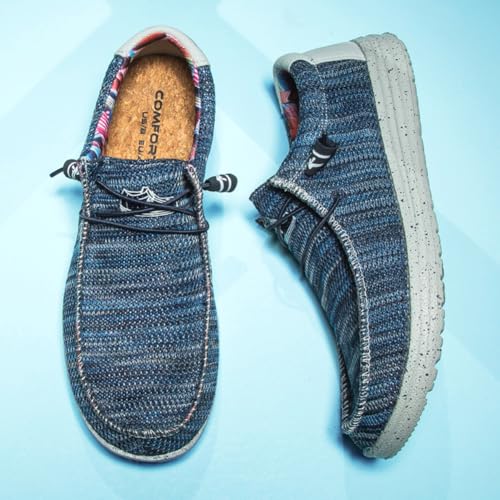 Men's Loafers & Slip-Ons Shoes, Stretch Lace Up Loafers Walking Shoes Minimalist Comfortable Lightweight Width Toe Box Men's Casual Dress Shoes2