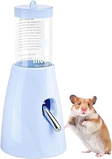 Hamster Trinkflasche - Nagertier Trinkflasche Mit Ständer | 80ml offener Bodentränker Tierbedarf für Innenräume Wohnzimmer Schlafzimmer Zuhause Studentenwohnheim Balkon Chinchilla sowie Kleintiere product image