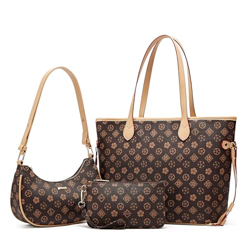 Leather Tote Purse Crossbody Set