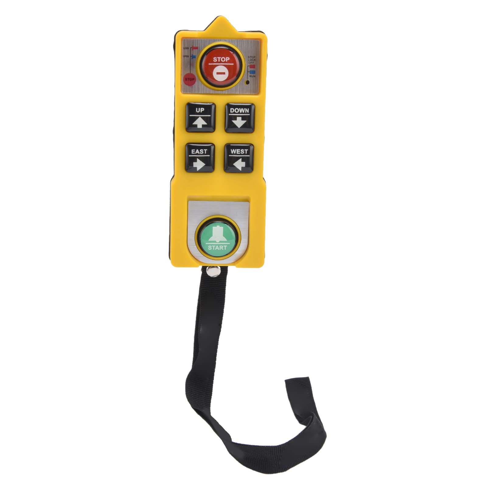 Telecomando per Gru di Sollevamento, Kit Trasmettitore Radiocomando per Paranco Elettrico a Canale Industriale a Maniglia Singola, Telecomando per Gru Senza Fili per Gru di Sollevamento(DC 24V)