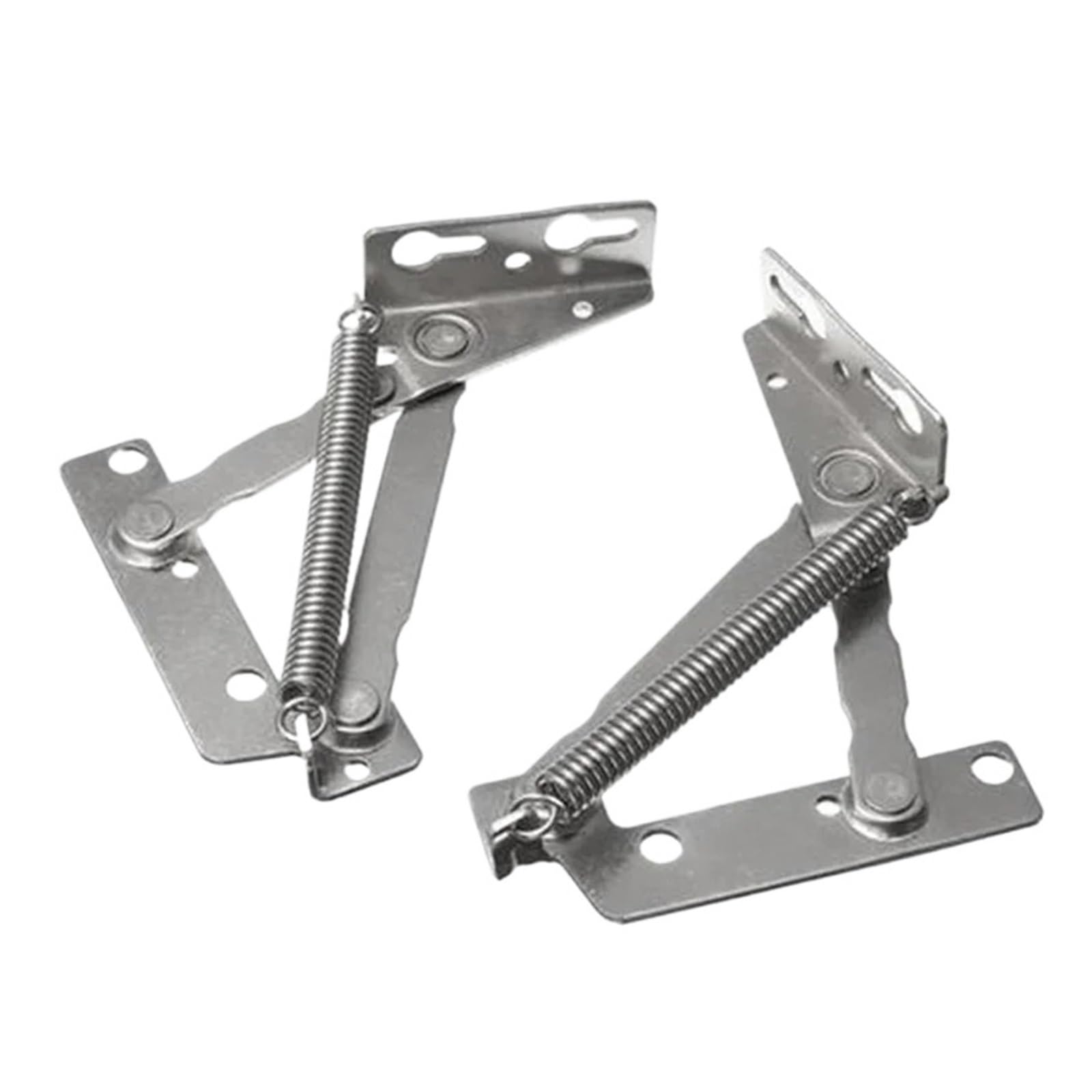 2pcs 80 Degree Sprung Hinges, Cabinet Door Lift Up Stay Flap Top Support for Kitchen Cupboard