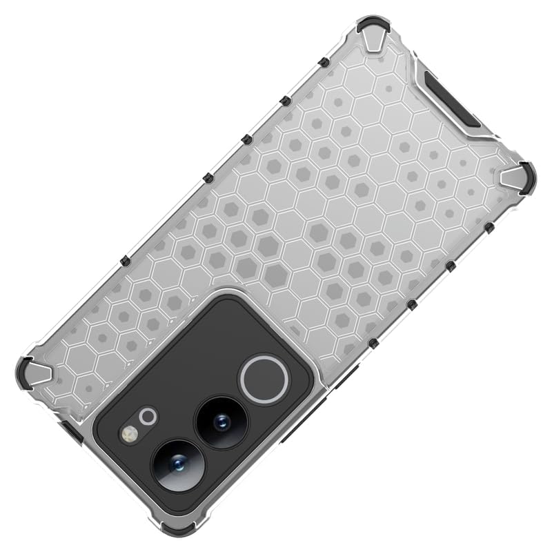 Image of Hard PC Back Case Cover for Vivo V29 /V29 Pro 5G Anti Slip Ultra Thin Shockproof Reinforced Corners (Polycarbonate|Clear)