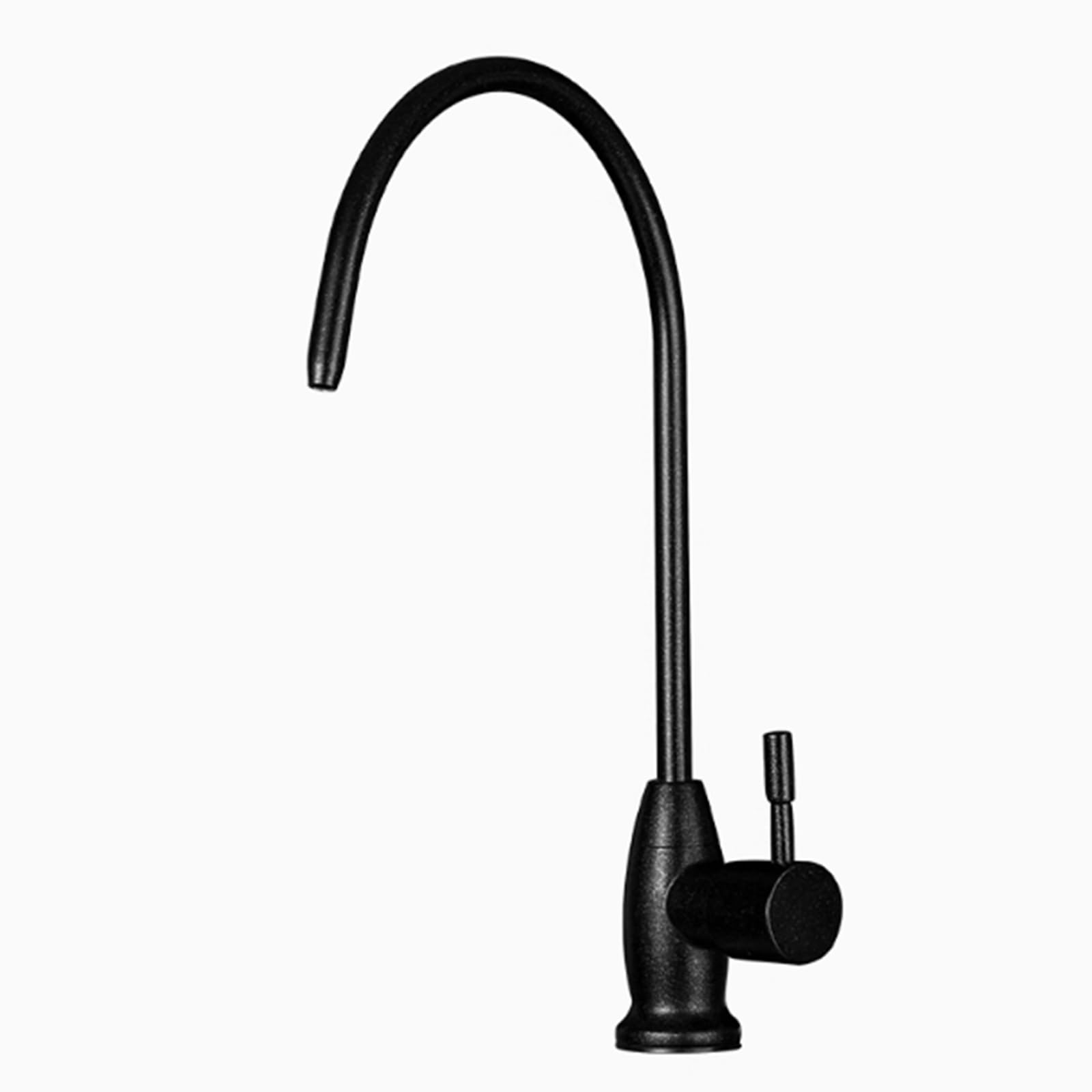 WDSOPK faucet Under Sink Water Faucet for Kitchen Swan Neck Filter Tap with 360° Rotat White (Black A)