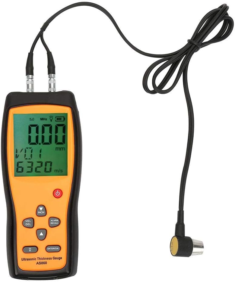 SMART SENSOR AS860 Multifunctional Digital Ultrasonic Thickness Gauge 1.0-300.0mm(Steel) Sound Velocity Meter