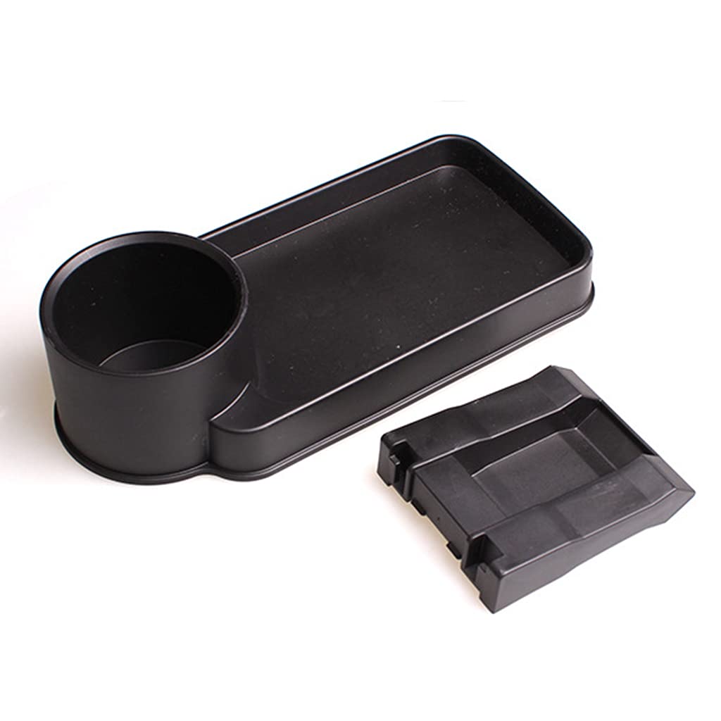 Kamonda Sofa Anti-Spill Drink Holder Tray Couch Seat Cushion Cup Beverage Coaster Box Drink Holder Tray Black